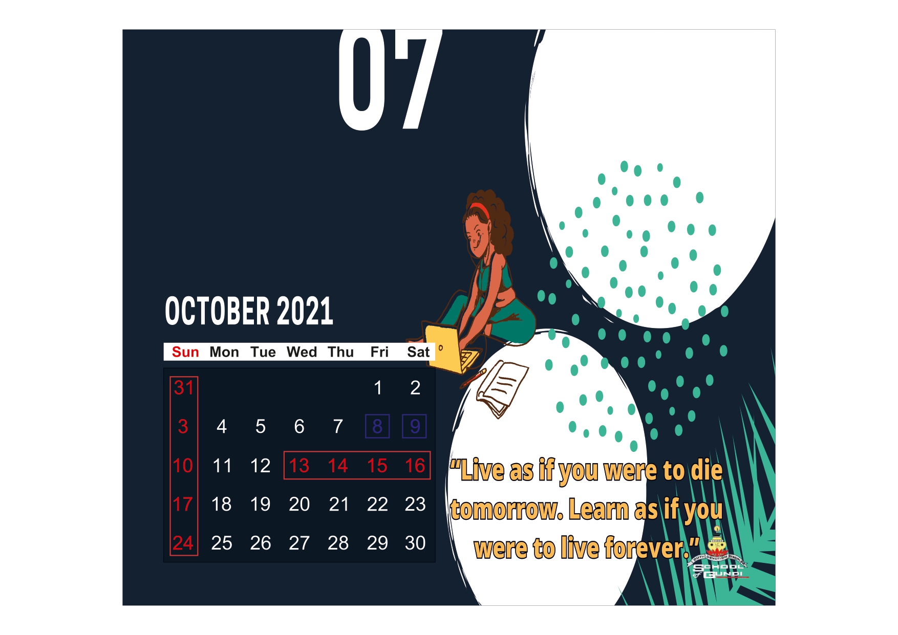 Academic Calendar 2021-07 40